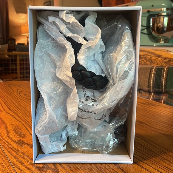 BESTCLO braided sandals for women, chunky block heel w/memory foam insole size 9 - Picture 7 of 8